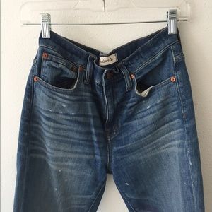 Madewell Slim Boy High Rise painter edition jeans
